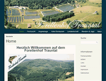 Tablet Screenshot of forellenhof-trauntal.de